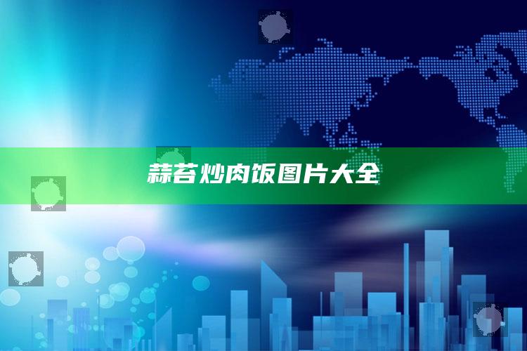 蒜苔炒肉饭图片大全
