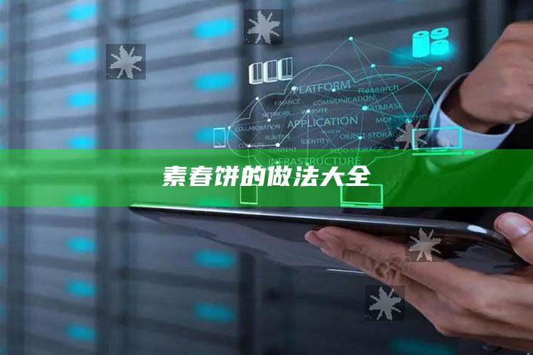 素春饼的做法大全