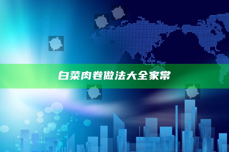 白菜肉卷做法大全家常